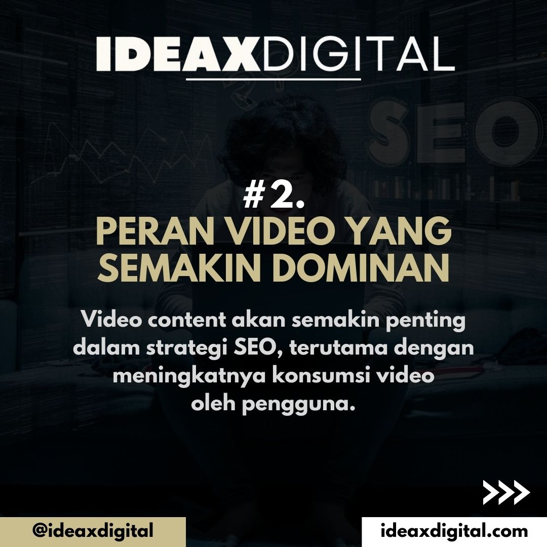 Tren Seo 2024 - Peran Video yang Semakin Dominan