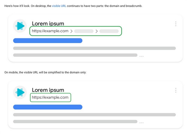 Google Melakukan Perubahan Tampilan URL di Pencarian Mobile