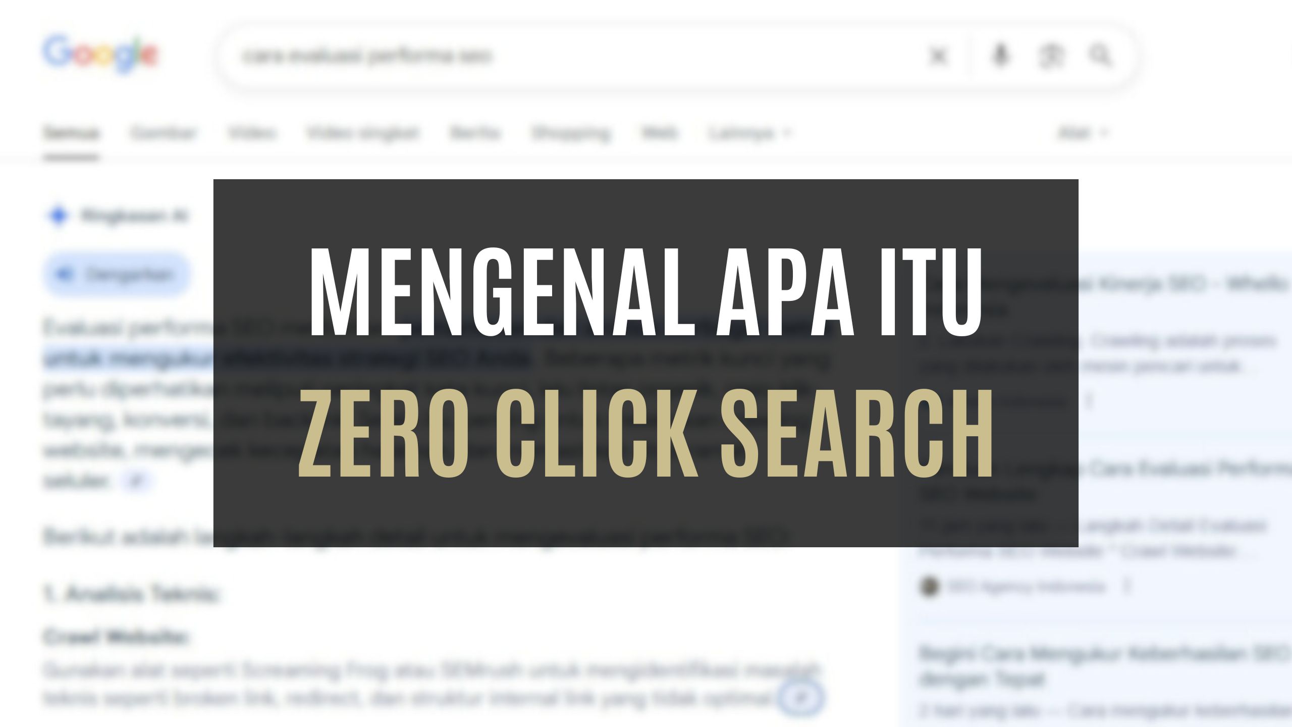 Mengenal apa itu zero click search