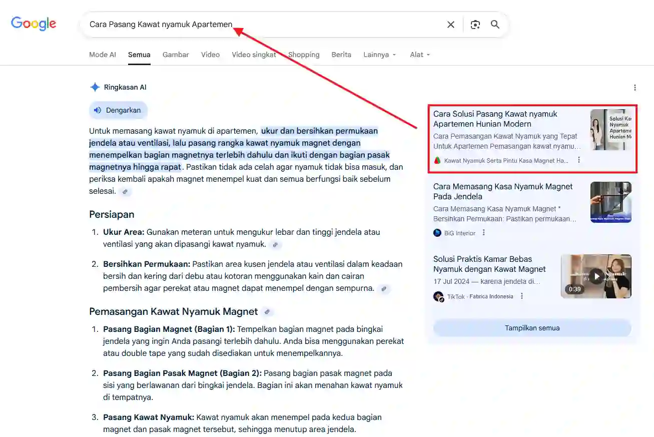 Pusat kawat nyamuk artikel google review ai ideax digital