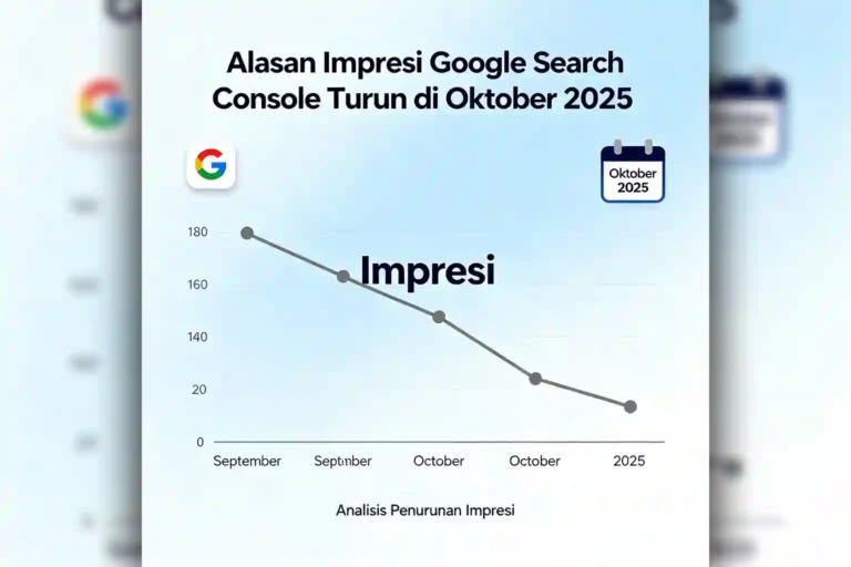 Alasan mengapa impresi google seach console turun oktober 2025 ideax digital jasa seo agency indonesia