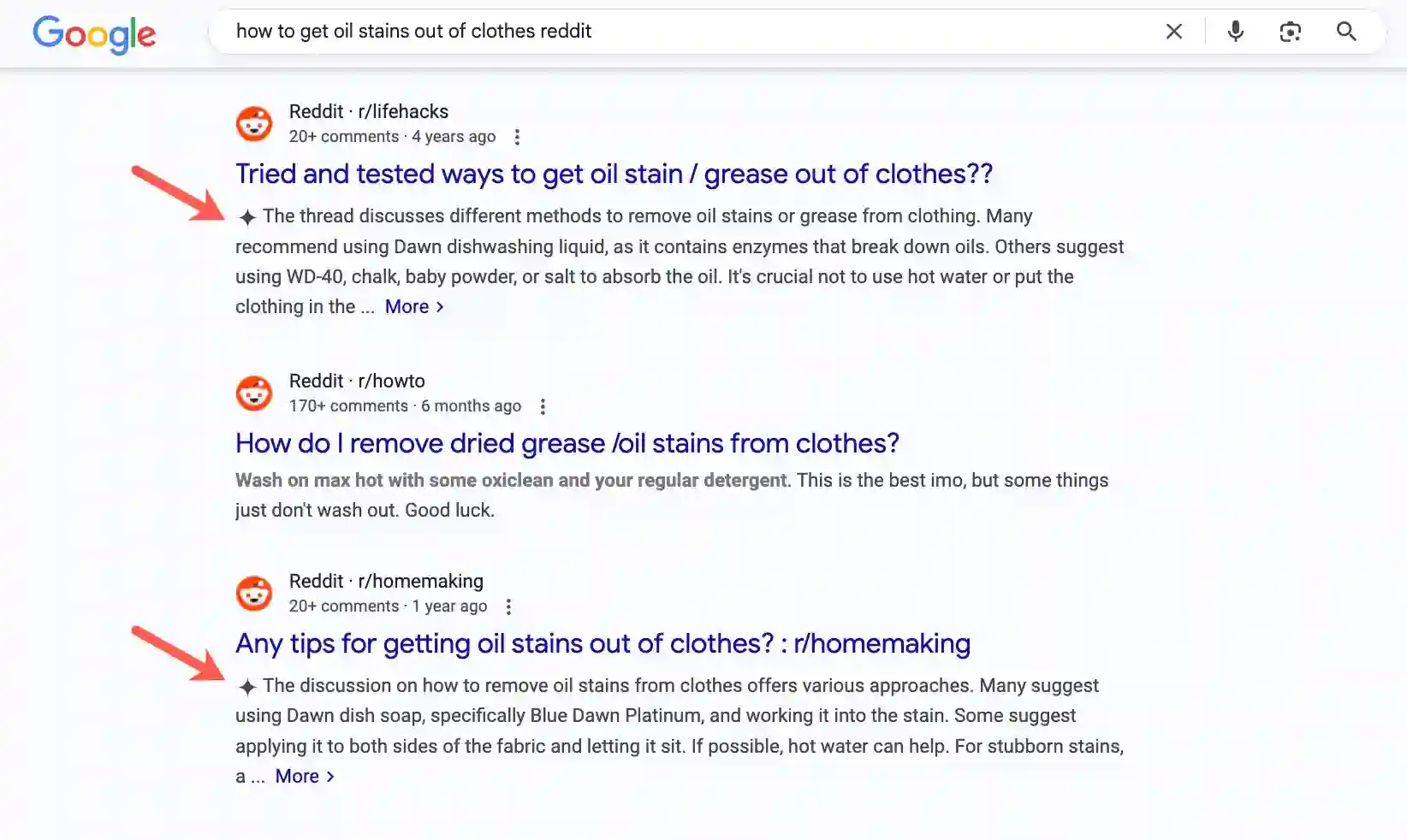 Google ai generated search snippet descriptions