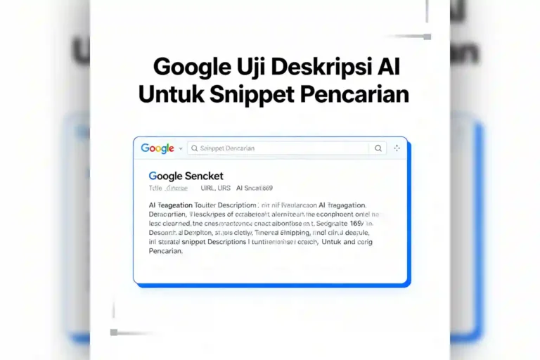 Google uji deskripsi ai snippet pencarian ideax digital jasa seo agency indonesia