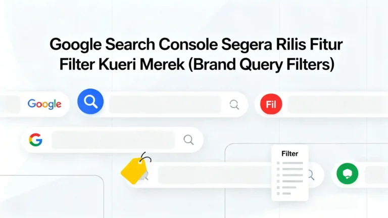 Google search console akan rilis fitur brand query filters ideax digital jasa seo agency indonesia
