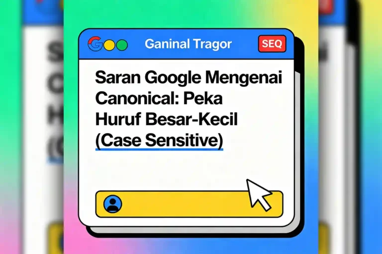 Saran google canonical peka huruf besar kecil case sensitive ideax digital jasa seo agency indonesia