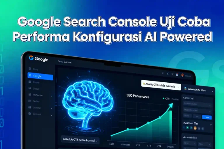 Google search console gsc uji coba laporan performa konfigurasi ai powered ideax digital jasa seo agency indonesia