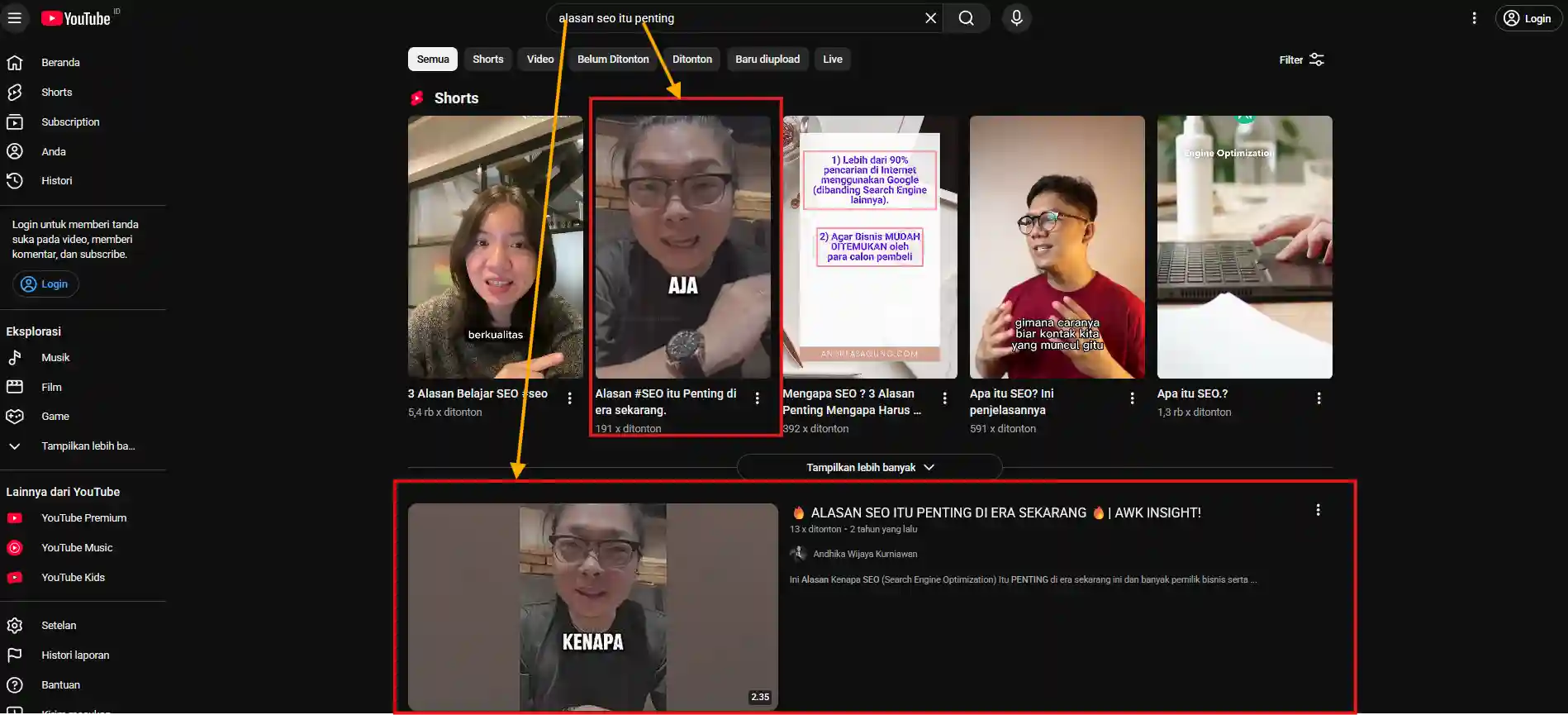 Shorts youtube andhika wijaya kurniawan digital bisnis coach pakar seo indonesia