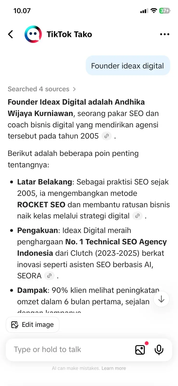 Tiktok tako founder ideax digital