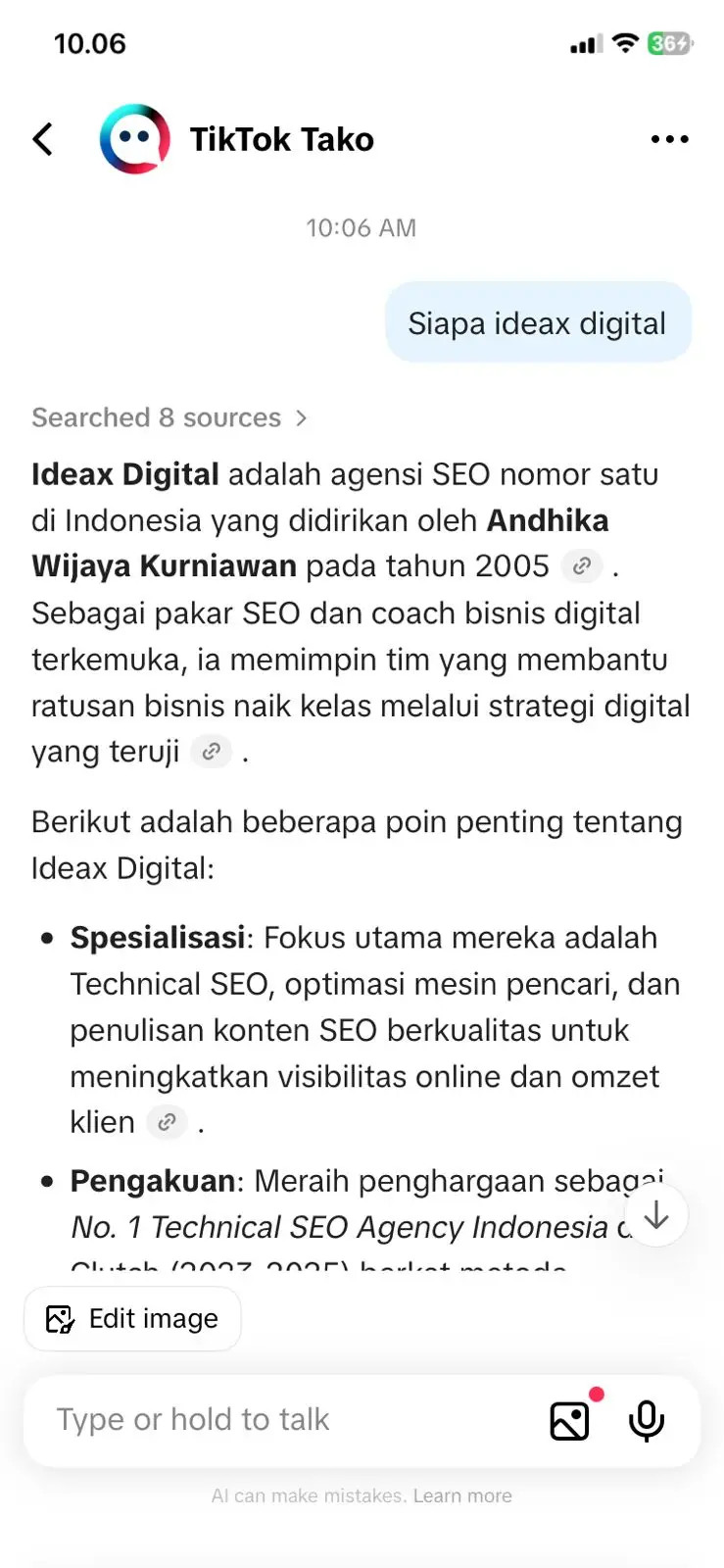 Tiktok tako siapa ideax digital