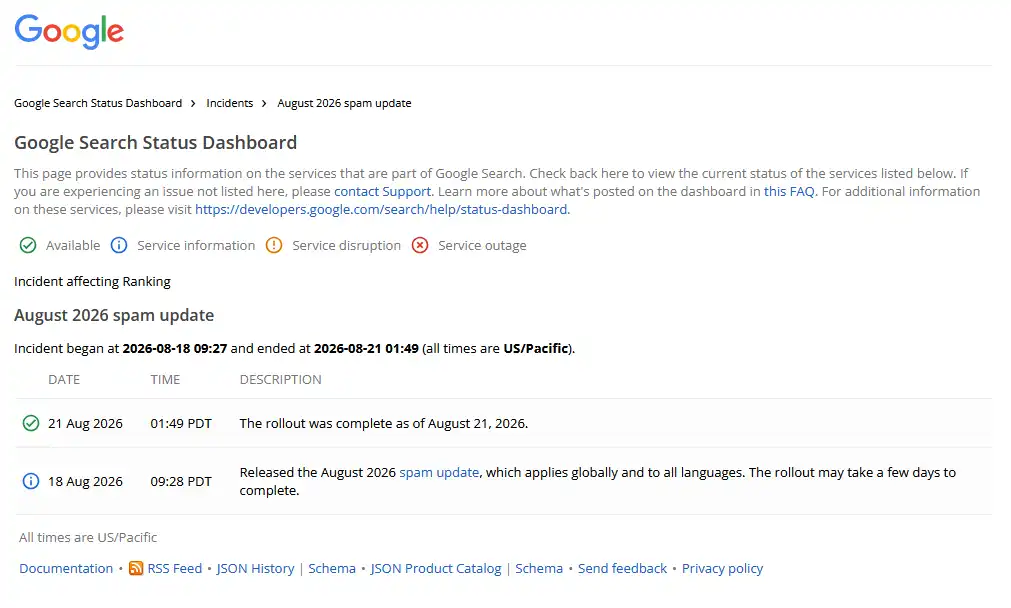 update-google-spam-agustus-2026-selesai-status-dashboard-ideax-digital-jasa-seo-agency-indonesia