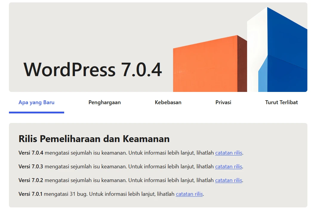 wordpress-7.0.4-rilis-12-agustus-2026